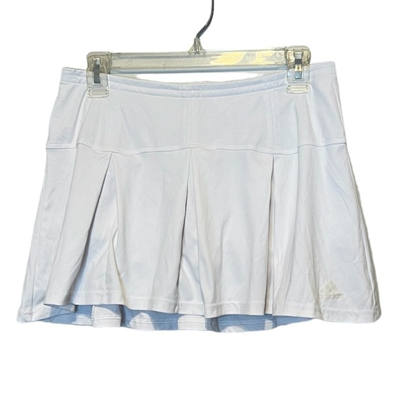Adidas Pleated Lined Active Tennis Mini Skort Skirt Medium - Picture 1 of 6